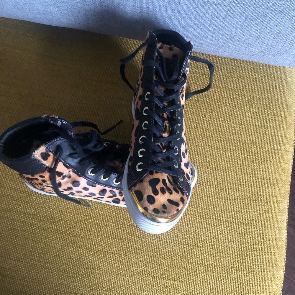 Ted Baker high-too leopard sneakers